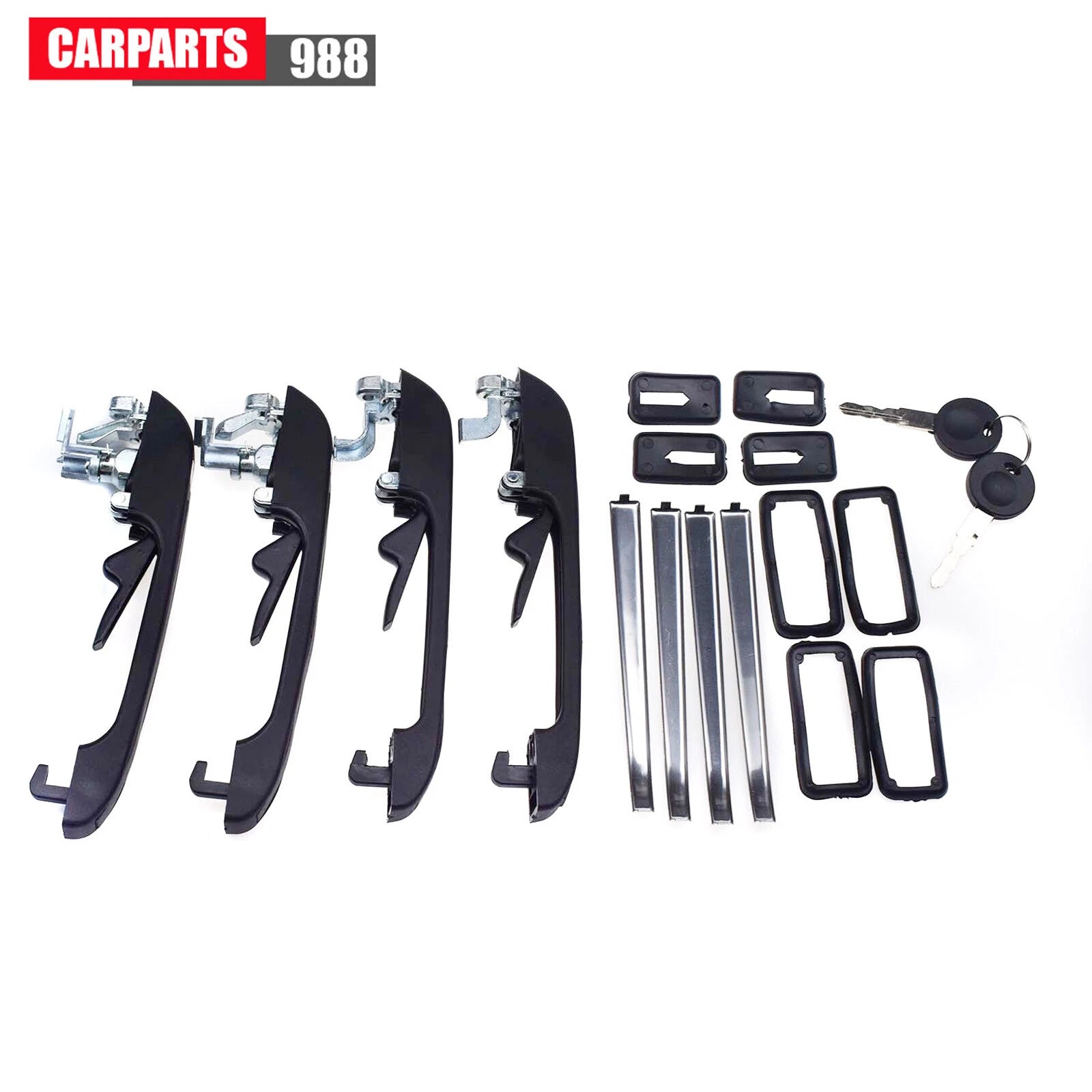 4Pcs Outside Door Handle Front Rear Left Right For VW Golf Jetta Rabbit Scirocco 6B93BC-57