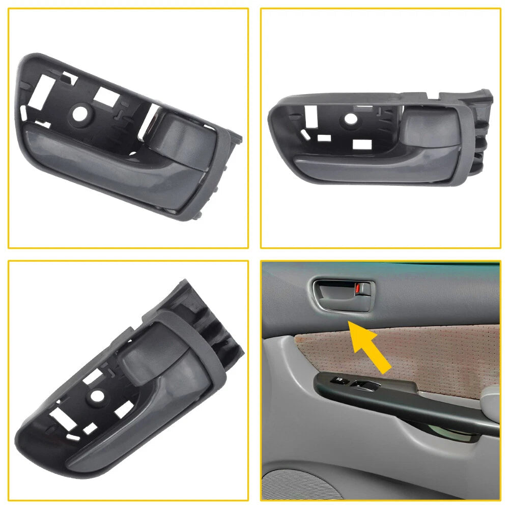 Interior Door Handle For Toyota 2004-2010 Sienna Front Right Passenger Side Gray 6B93BC-57
