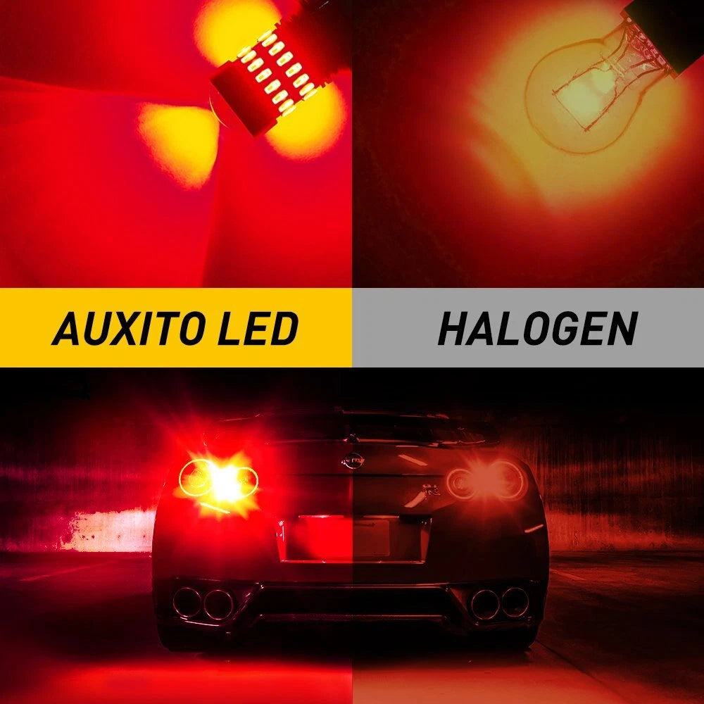 2x 3157R Red LED Brake Stop Signal Tail Light Bulbs For Ford F-150 F-250 F-350 A 6B93BC-57