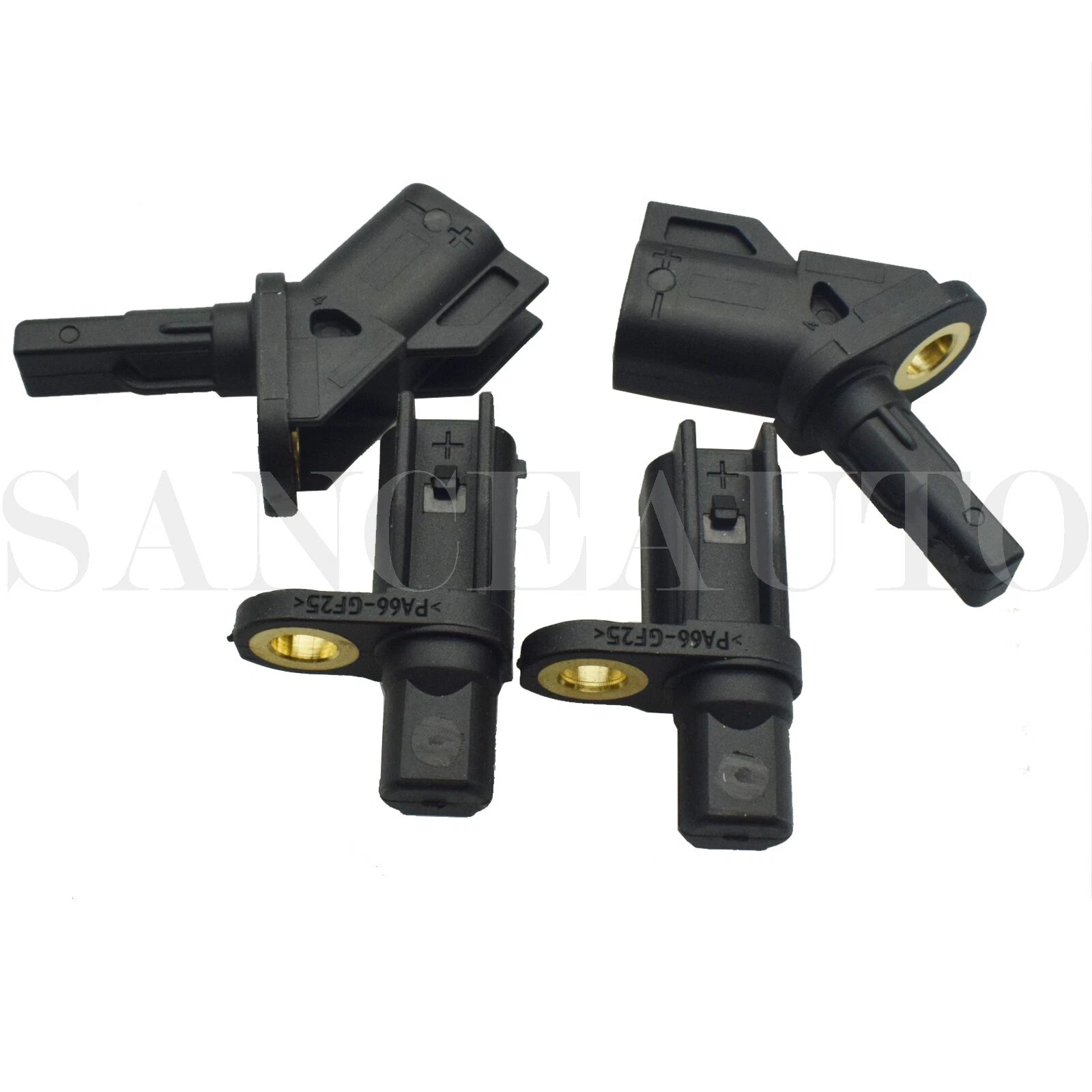 4PCS ABS Wheel Speed Sensor Front Rear L/R For Ford Jaguar Lincoln Volvo 02-20 6B93BC-57