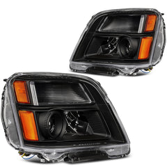 Pair Headlights Assembly For 2010-2015 GMC Terrain SLT SLE Black w/Projector 6B93BC-57