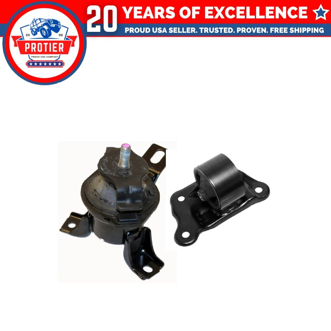 Motor & Trans Mount 2PCS Set Fit 2003-2006 Mitsubishi Outlander 2.4L Auto Trans 6B93BC-57