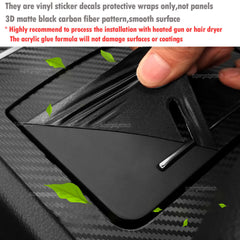 Carbon Fiber Pattern Center Console Molding Sticker Decals For Honda Accord 10th