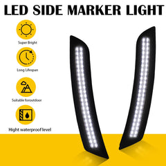 Front Rear LED Bumper Full Side Marker Light For 2016-2021 Chevrolet Camaro EOA 6B93BC-57