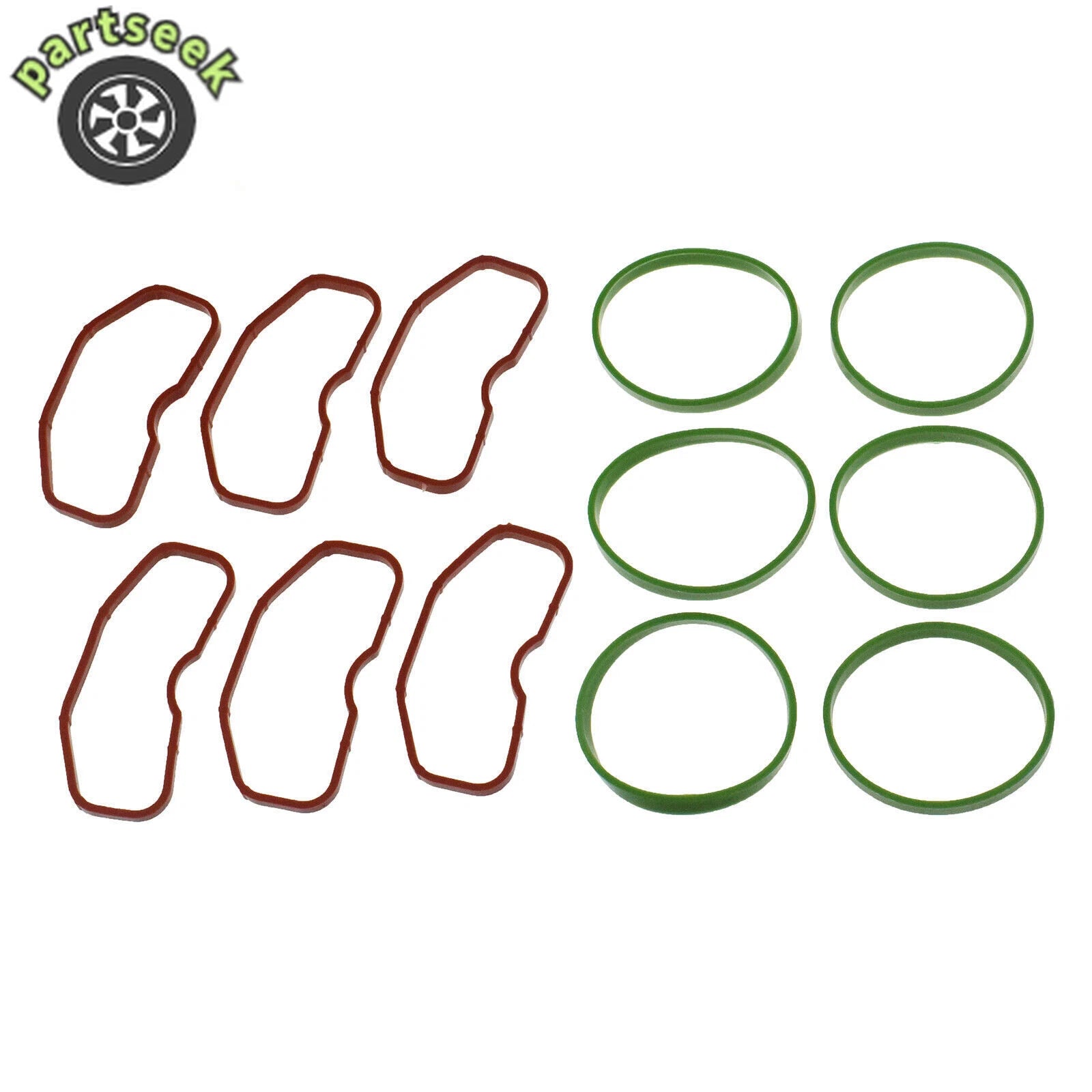 12X Upper & Lower Intake Manifold Gaskets For Audi Q5 Q7 A8 A7 A6 S4 S5 SQ5 3.0T 6B93BC-57