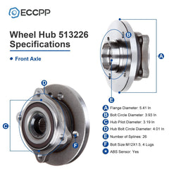 2P Wheel Hub Bearings Front For 2002-2006 Mini Cooper Hatchback Convertible 1.6L KOEEP