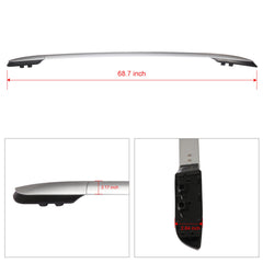 2Pcs Roof Rack Side Rails Cargo Carrier For 2015-2016 Toyota RAV4 4Dr Aluminum 6B93BC-57
