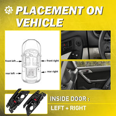 Front/Rear RH/LH Inside Door Handle Fit For 10-13 Kia Forte Koup/Sedan/Hatchback 6B93BC-57