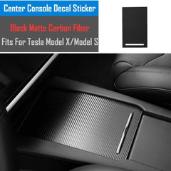 Interior Center Console Carbon Fiber Molding Sticker Decals For Tesla Model S X