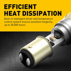 AUXITO 1157 BAY15D Amber Yellow LED Turn Signal Parking Light Bulb Error Free EA AUXITO