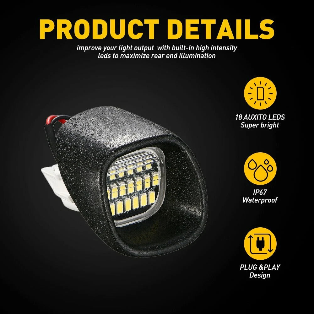 For Chevy S10 GMC Sonoma Blazer Jimmy SMD LED License Plate Light Tag Lamp EA 6B93BC-57
