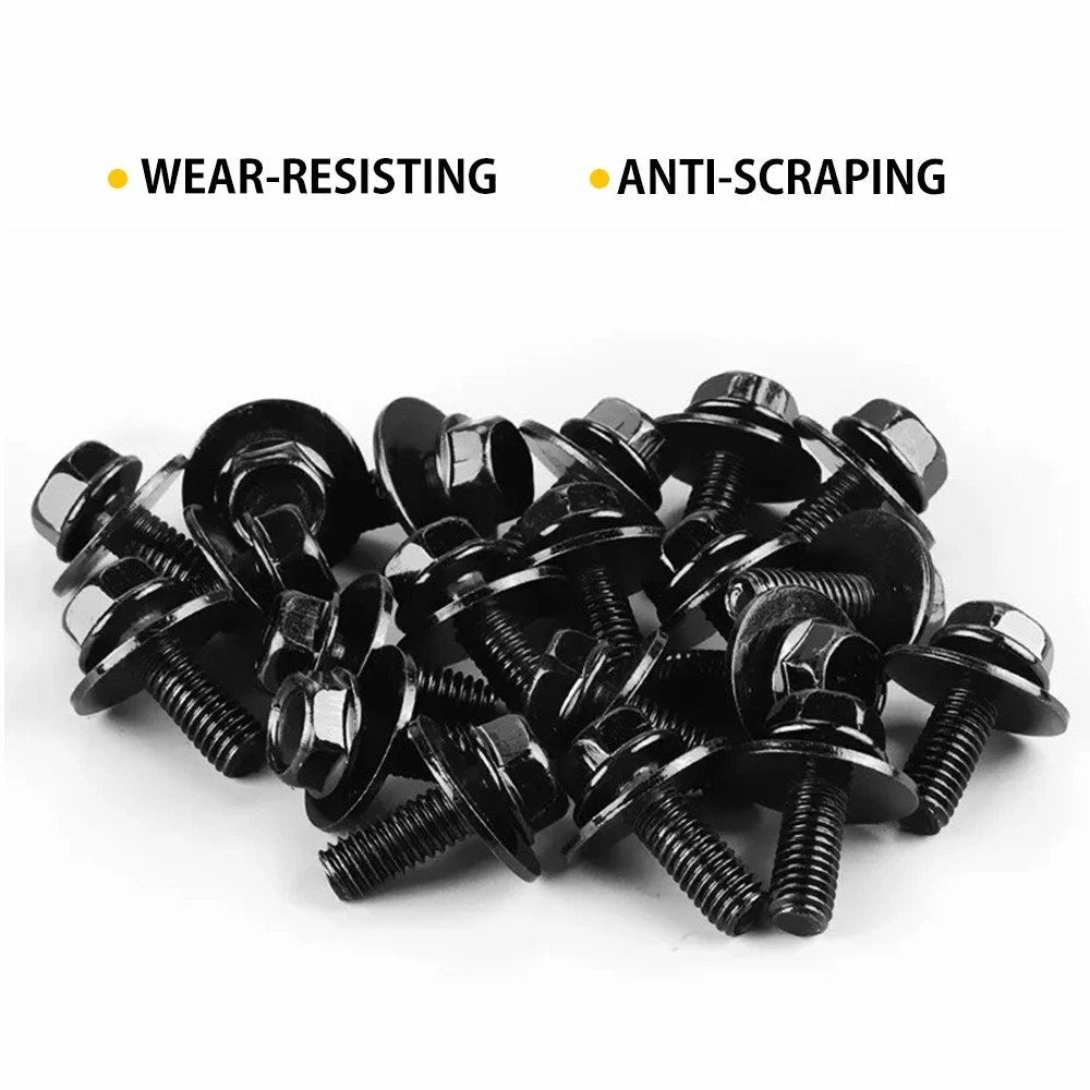 Bolts Screws Fastener M6 10mm Hex For Car Body Fender Engine Splash Shield EOA 6B93BC-57