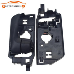 2PCS Rear Left & Right Interior Door Handle Black For 2008-2010 Hyundai Sonata 6B93BC-57