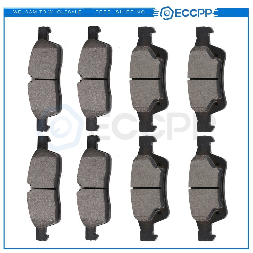 Front Rear Ceramic Brake Pads For 2011-2018 Dodge Durango Jeep Grand Cherokee 6B93BC-57