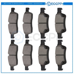 Front Rear Ceramic Brake Pads For 2011-2018 Dodge Durango Jeep Grand Cherokee 6B93BC-57