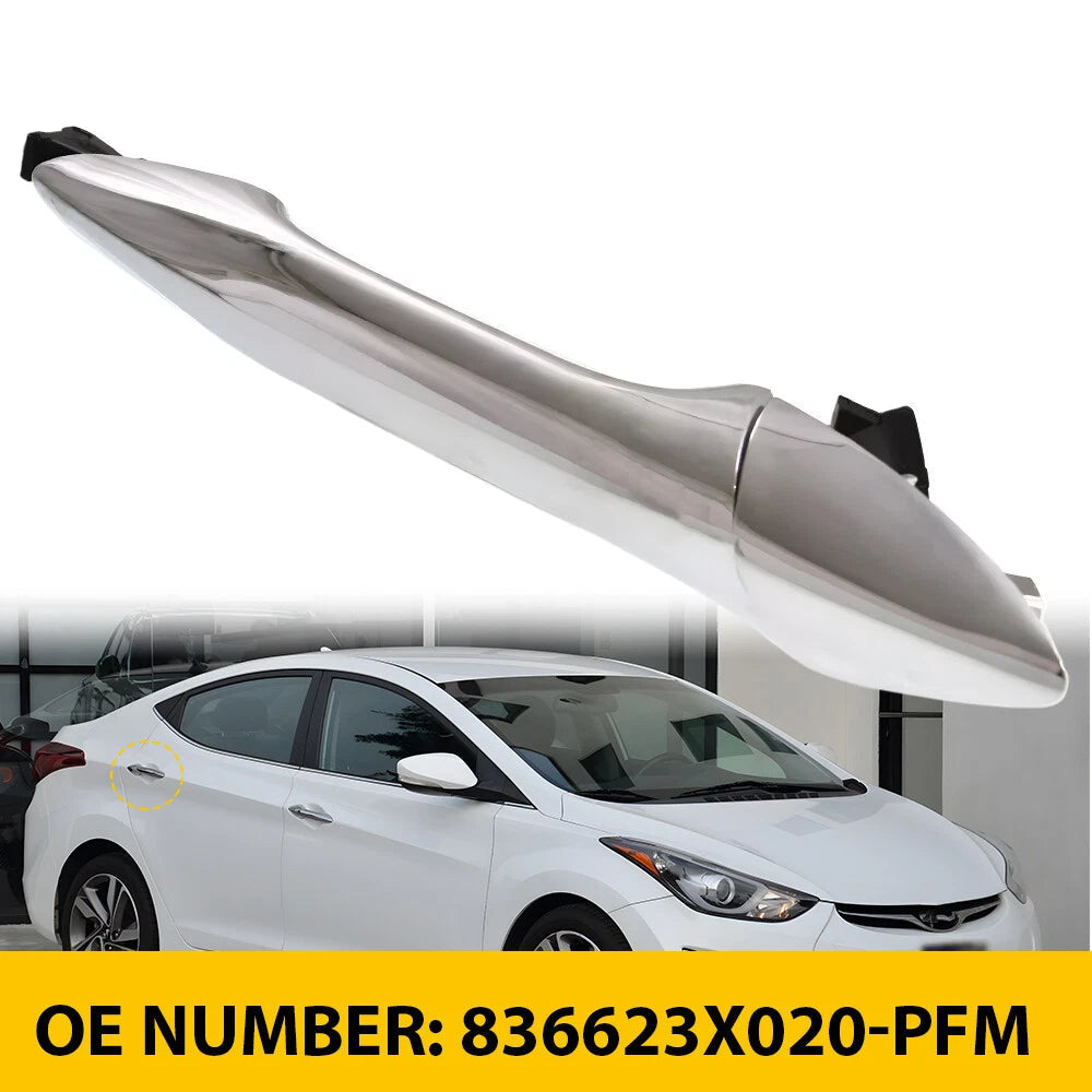 Rear Right Passenger Exterior Door Handle Chrome For 2011-2016 Hyundai Elantra A 6B93BC-57