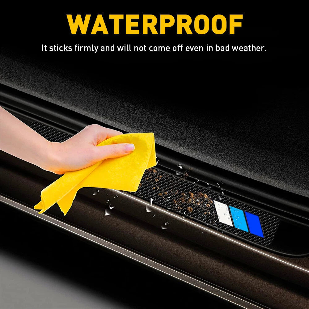 For Toyota Car Door Plate Scuff Sill Cover Anti Scratch Decal Sticker Protector 6B93BC-57