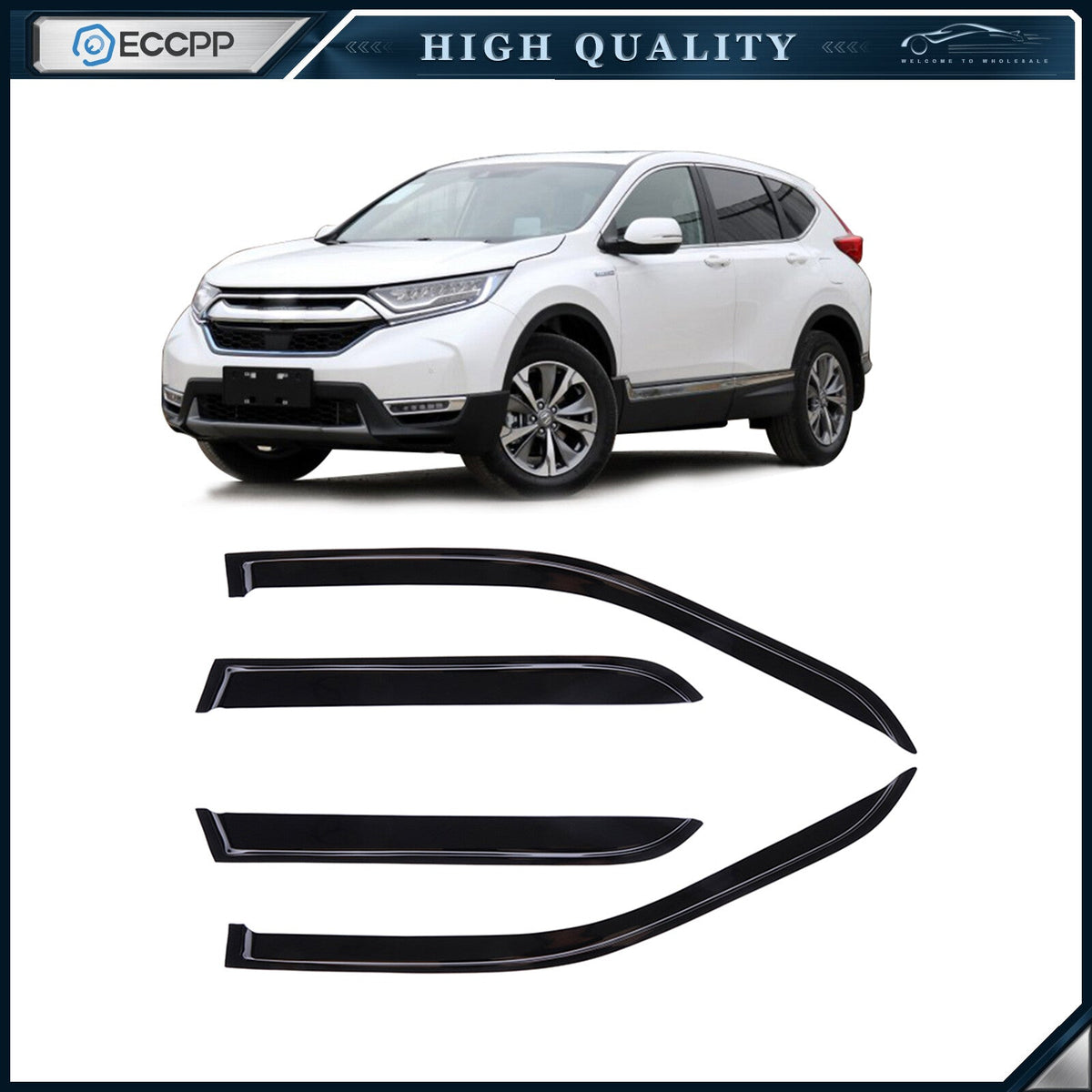 For Honda CRV CR-V 2002-2006 2005 2004 2003 Window Visor Rain Guard Deflectors 6B93BC-57