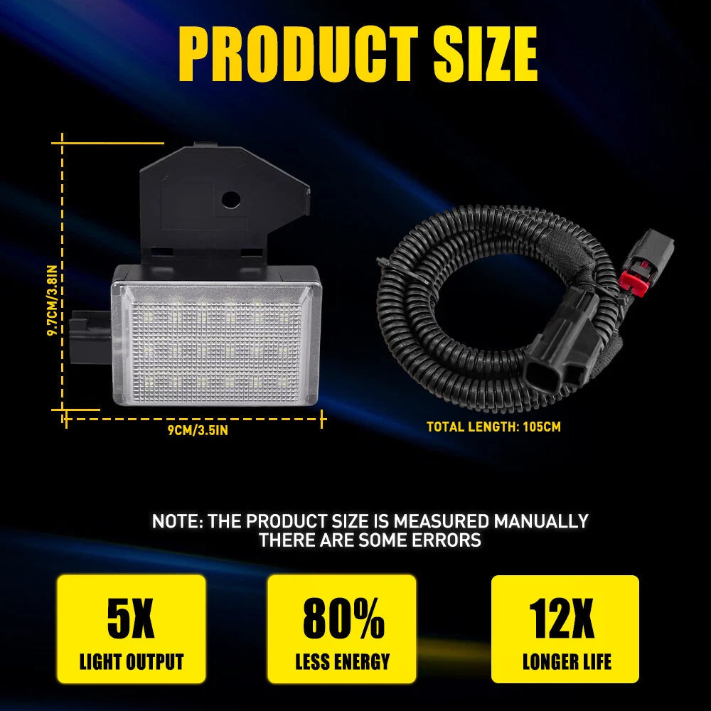LED Under Hood Courtesy Light Lamp w/ Wiring Harness For 1998-07 Jeep Wrangler A 6B93BC-57
