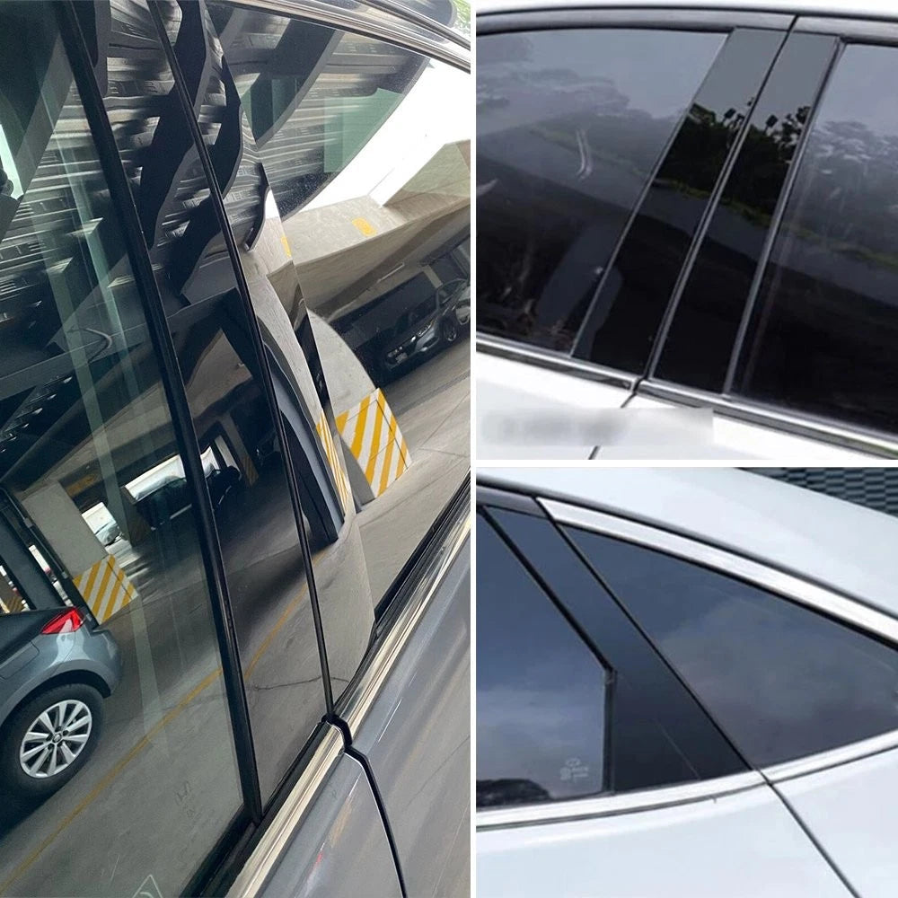 Fit For Nissan Altima 8PCS 2013-2018 Black Pillar Posts Window Door Trim Cover 6B93BC-57