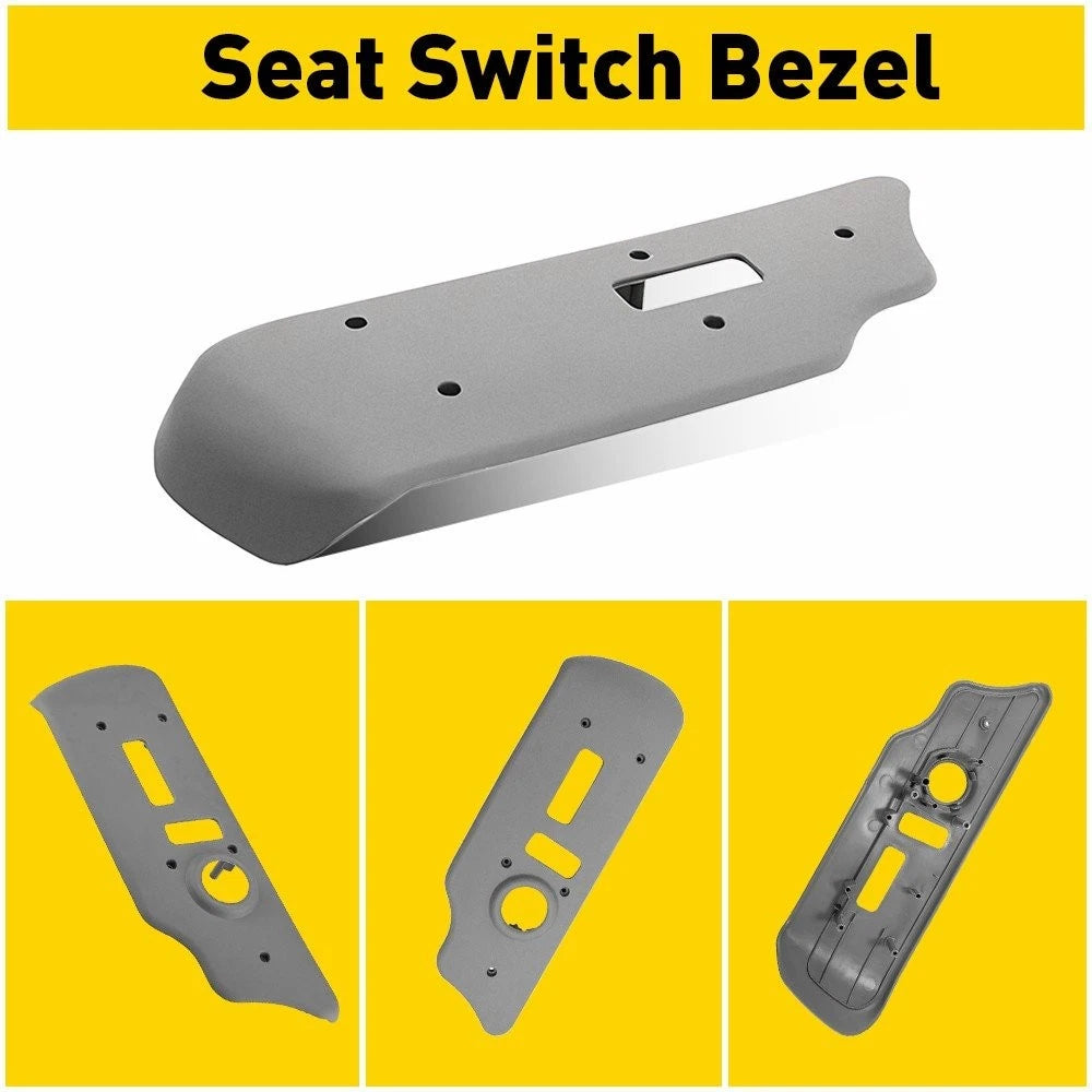 Power Seat Trim Bezel Light Pewter Gray Front LH Driver Outer for Chevy GMC 6B93BC-57