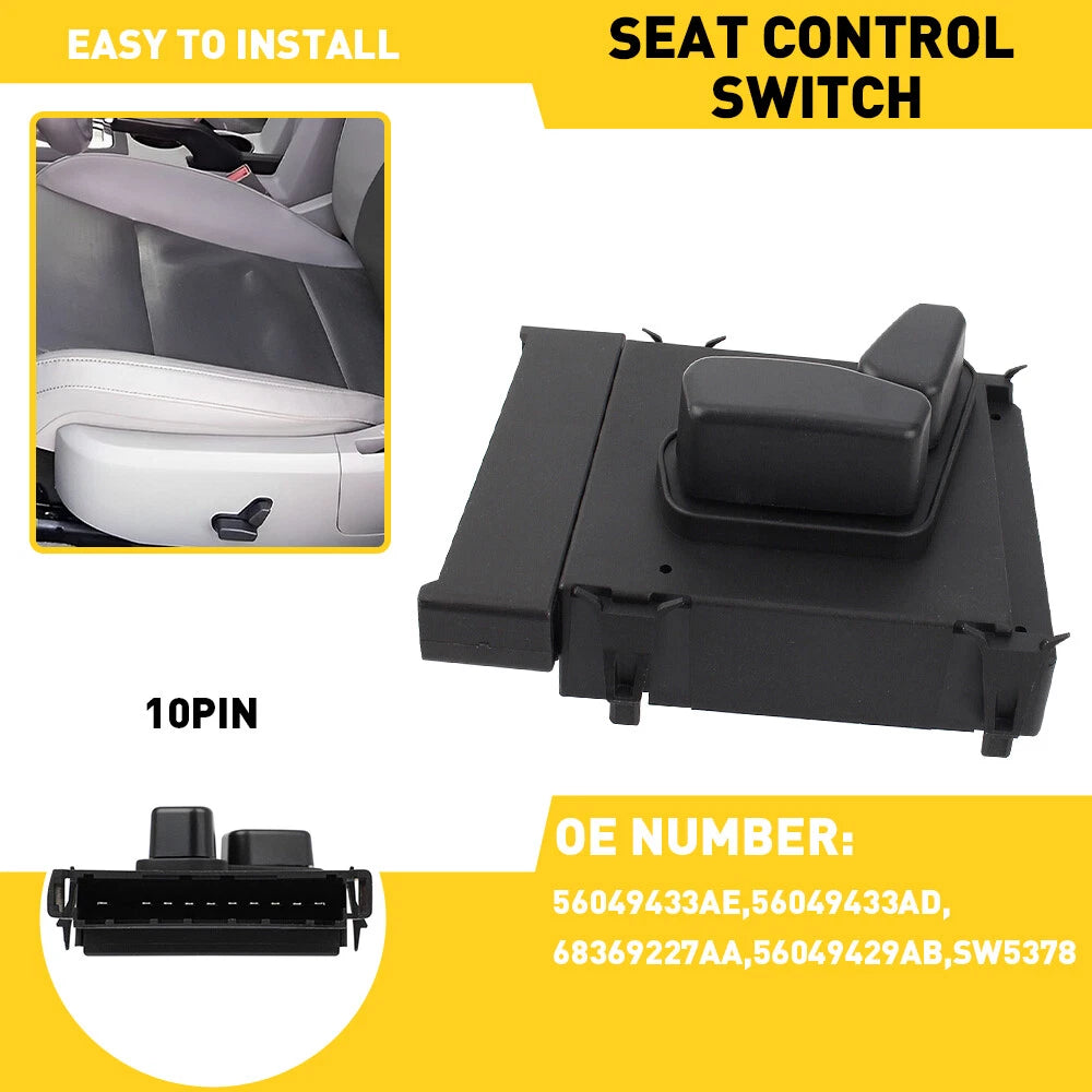 Driver Side Power Seat Control Switch For Jeep Grand Cherokee 05-16 56049429AB A 6B93BC-57