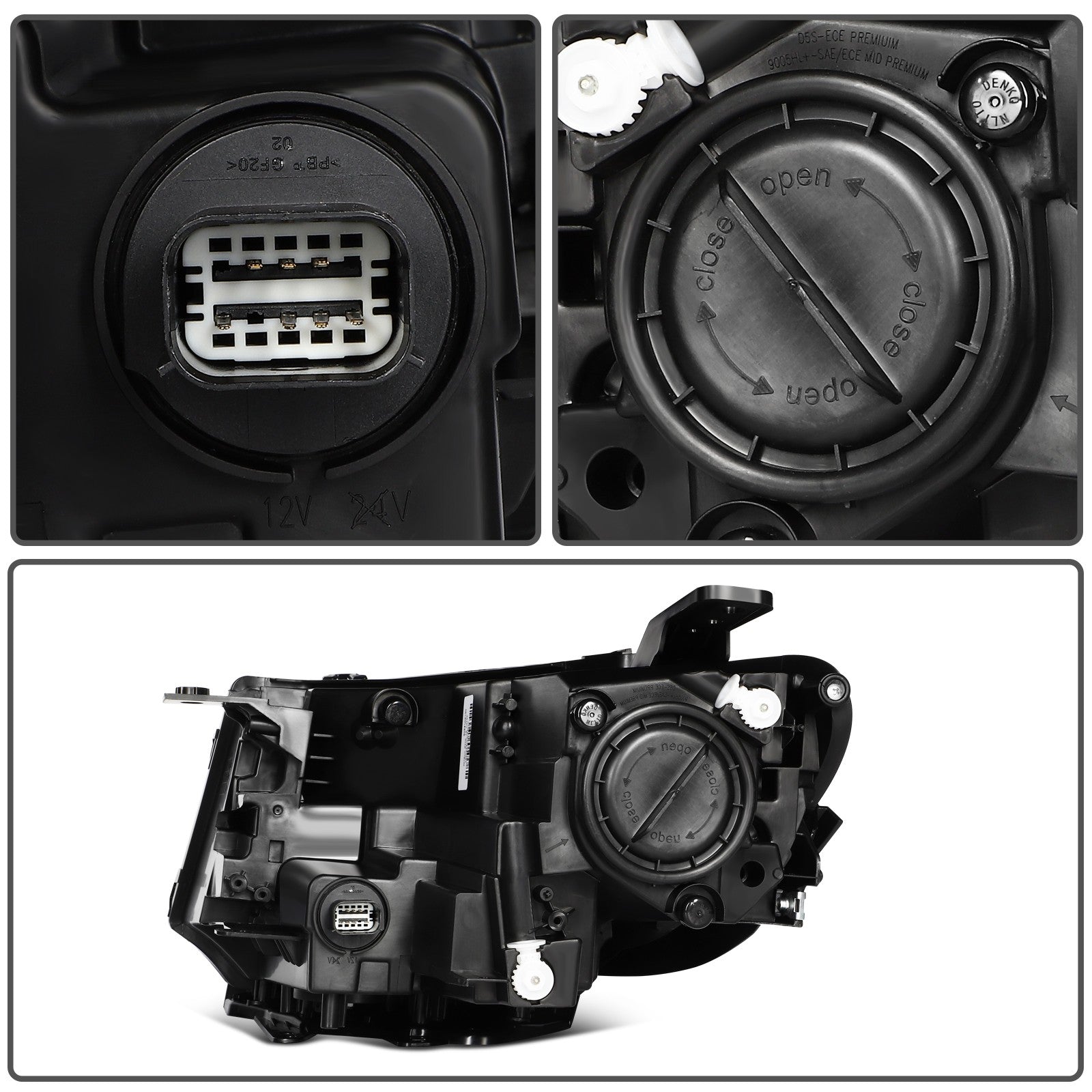 For 2021-2017 Jeep Compass HID/Xenon w/LED DRL Projector Headlight Right Side 6B93BC-57