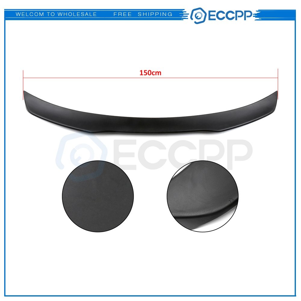 Lightweight Trunk Wing Spoiler Primed Black For 2015-2020 Ford Mustang GT500 6B93BC-57