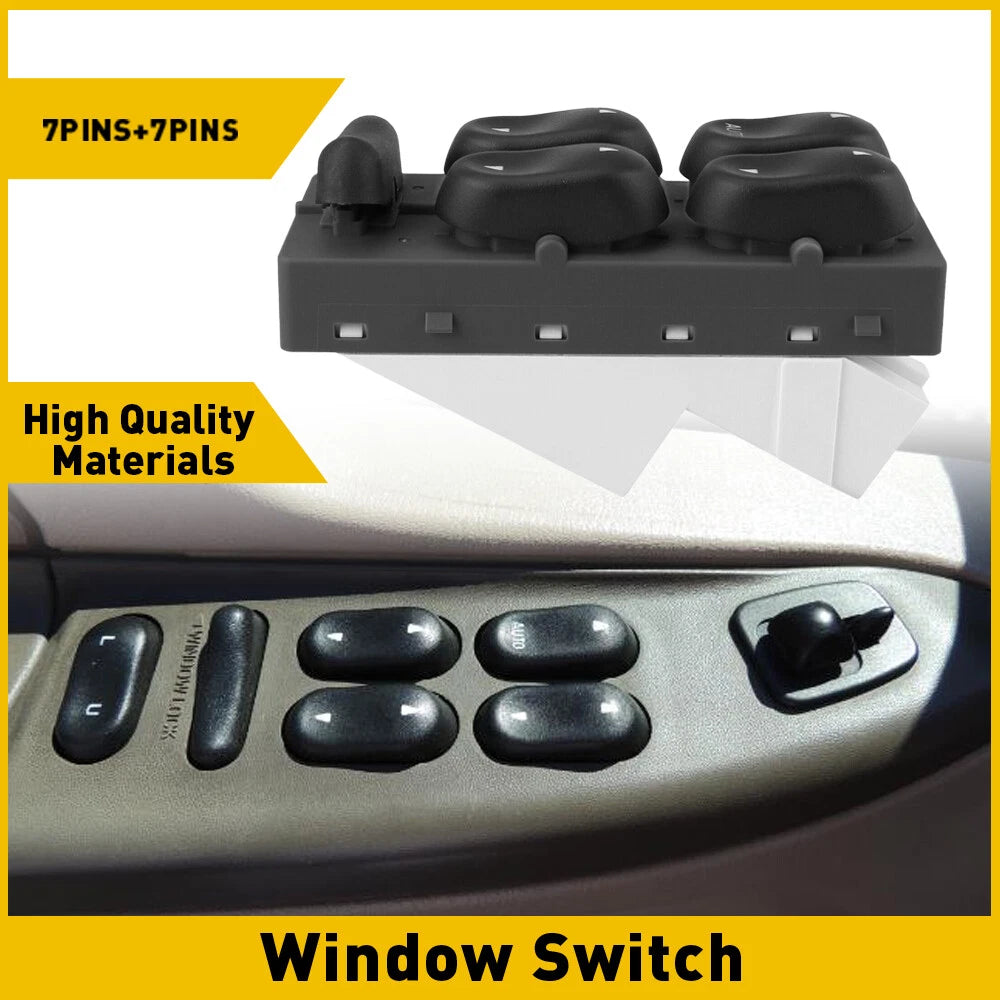 For 97-02 Ford Expedition Excursion LH Driver Power Window Switch F6DZ14529AA EA 6B93BC-57