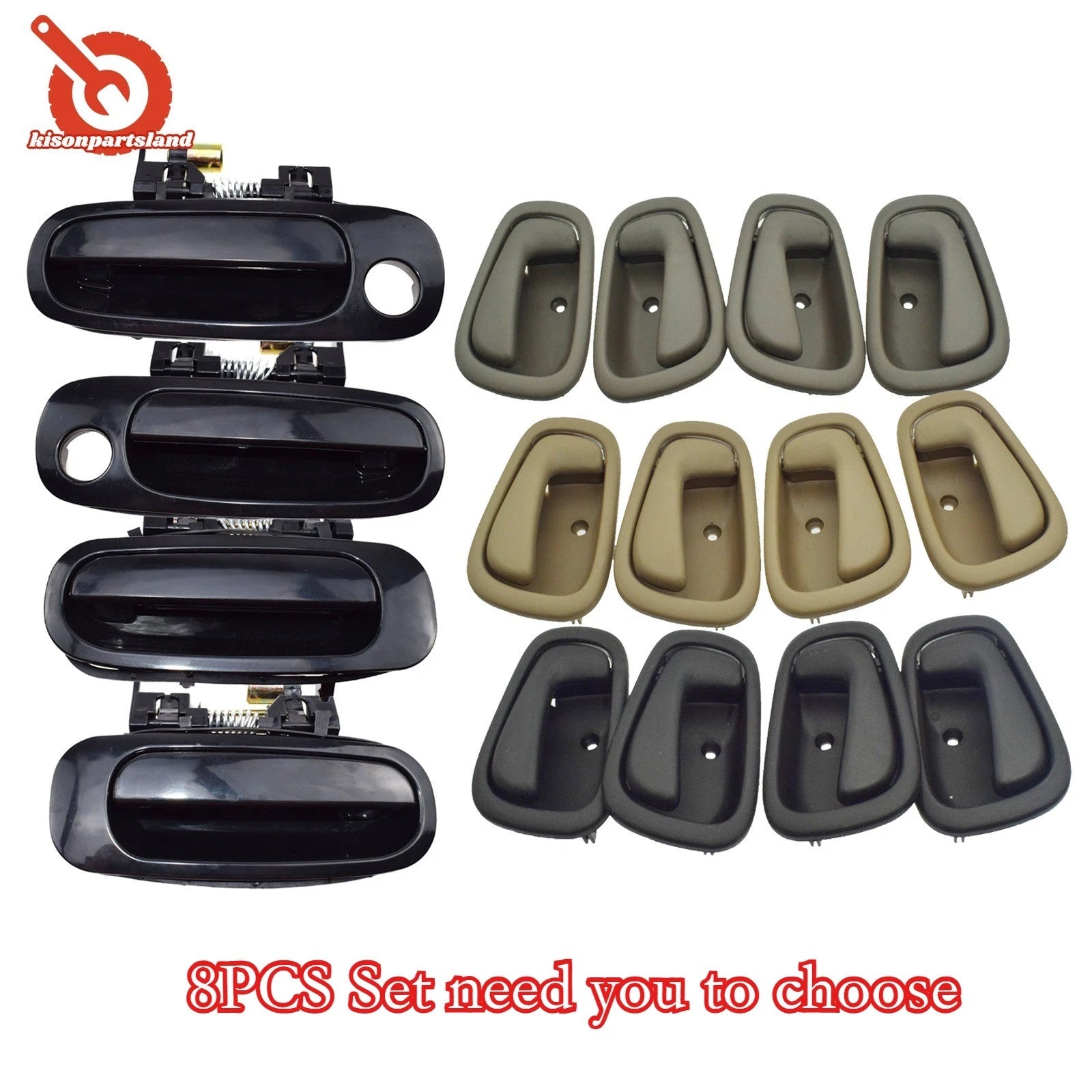 Front Rear LH RH Outside Inside Door Handles Set FOR Toyota Corolla 1998-2003 6B93BC-57