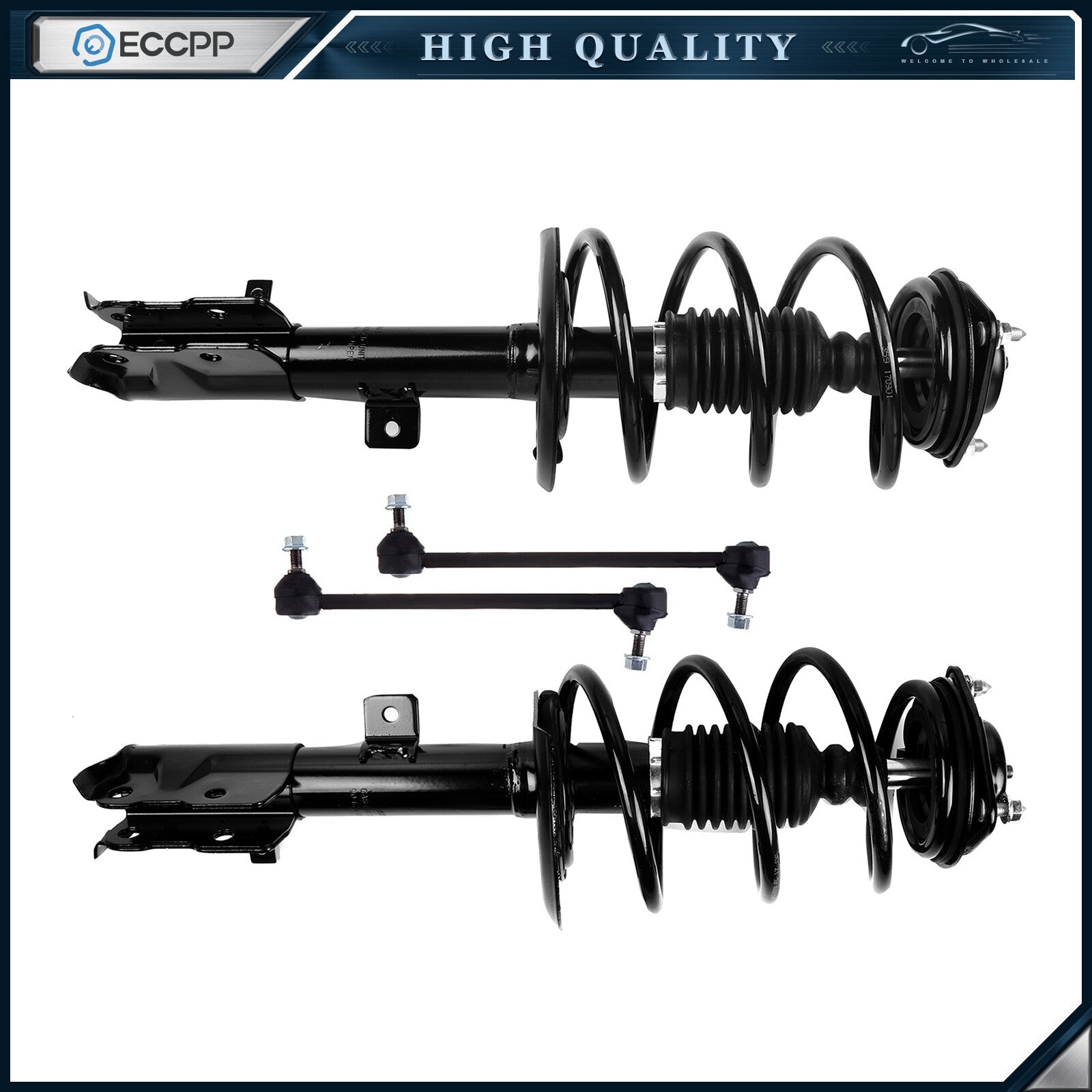 4pc Front Strut Assembly Sway Bar Kit Fits Jeep Patriot Compass 2007-2012 6B93BC-57