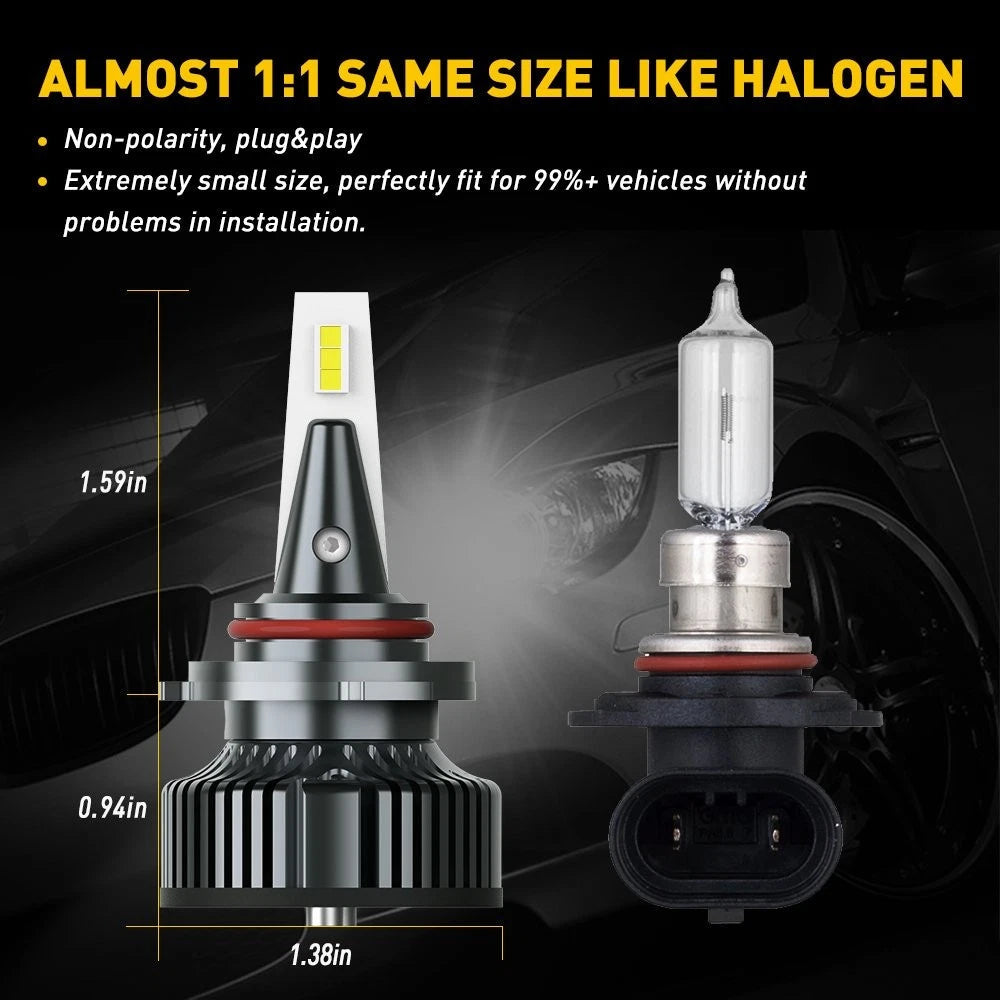 AUXITO 9005 H11 LED Headlights Bulbs Kit 6500K High Low Beam Super White Bright AUXITO
