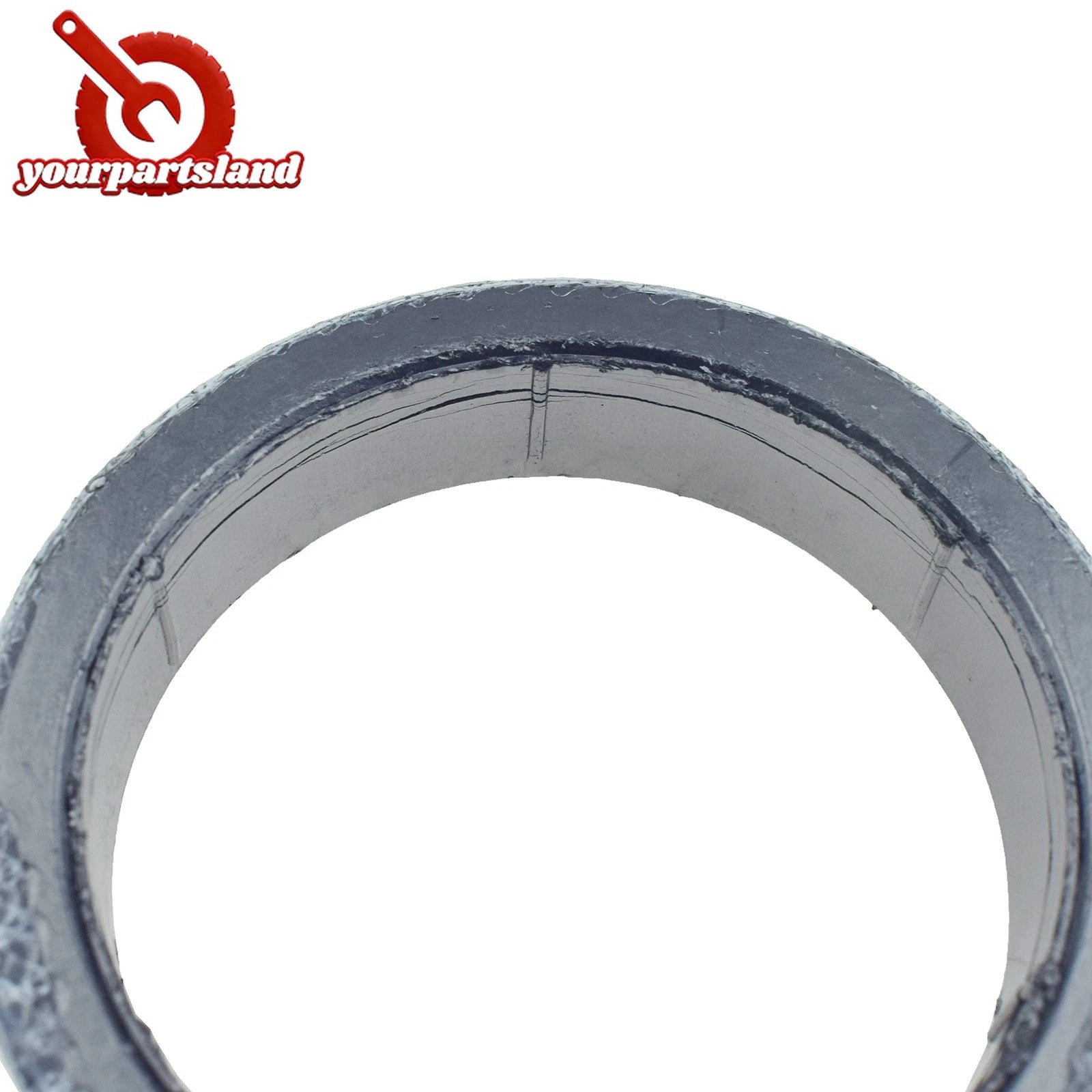 2PCS Donut Style Graphite Gasket For Muffler Exhaust Pipe To Manifold Adapter 6B93BC-57