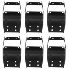 6" Running Board For 2017-2024 Ford F250 SuperDuty Crew Cab Step Nerf Bar Black