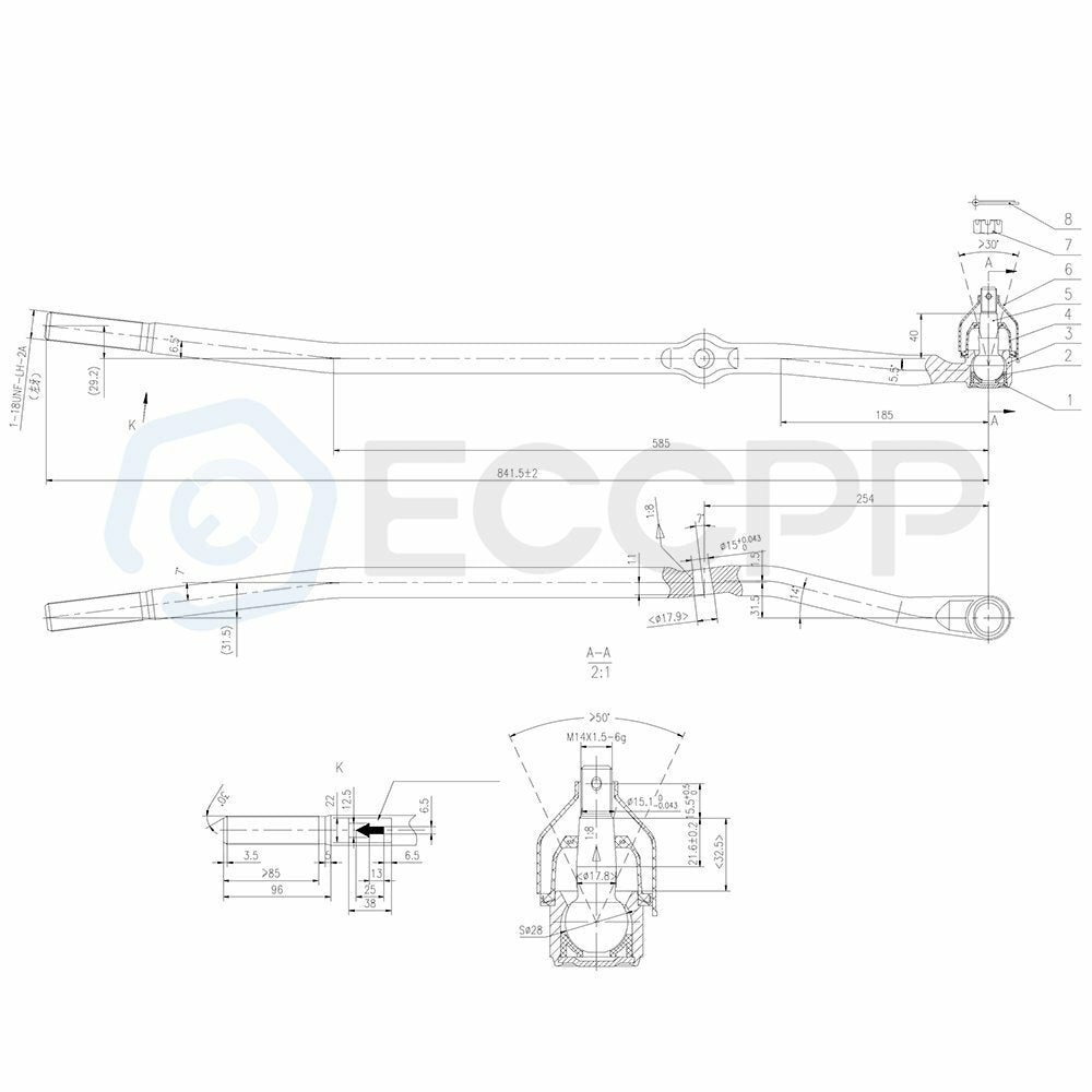 10x Front Suspension Tie Rod Track Bar kit Fits 98 1999 Dodge Ram 1500 2500 4x4 6B93BC-57