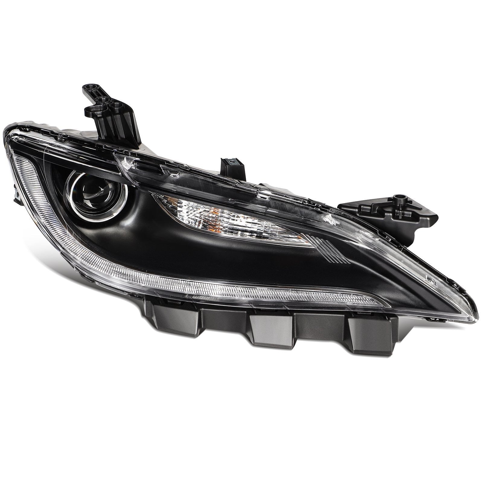 Passenger Right Side LED Headlight For 2015-2017 Chrysler 200 2.4L 3.6L Black 6B93BC-57