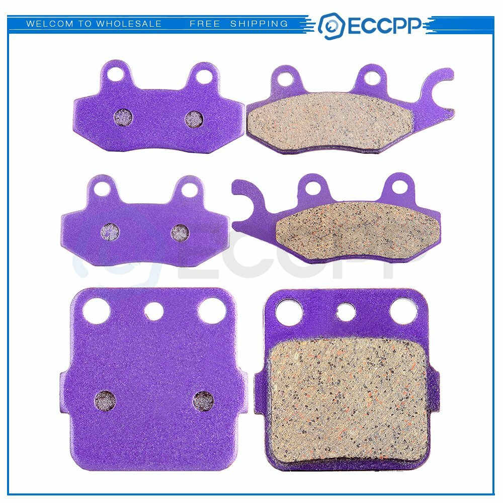 3 Pairs Brake Pads Front And Rear For 2004-2005 Yamaha All YFZ450 Carbon Fiber 6B93BC-57