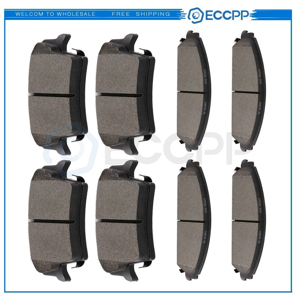 Front and Rear Brake Ceramic Pads For 2005 2006 -2017 Chrysler 300 Performance