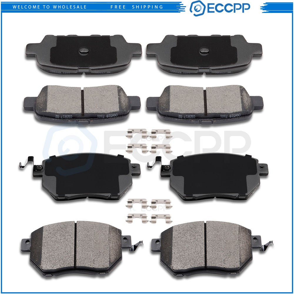 Front And Rear Ceramic Brake Pads Kit For FX35 FX45 Altima Maxima Murano 6B93BC-57