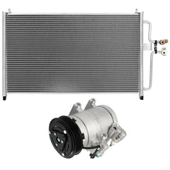 AC Condenser & AC Compressor Cooling Kit For 2005-2006 Ford Escape Mazda Tribute 6B93BC-57