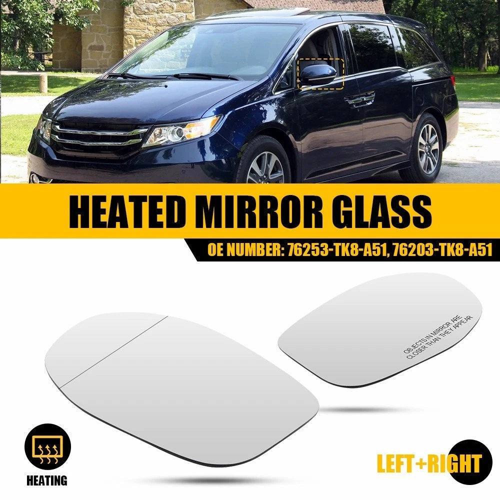 Mirror Driver Glass & Passenger Side for 2014-17 Honda Odyssey Door Replacement 6B93BC-57