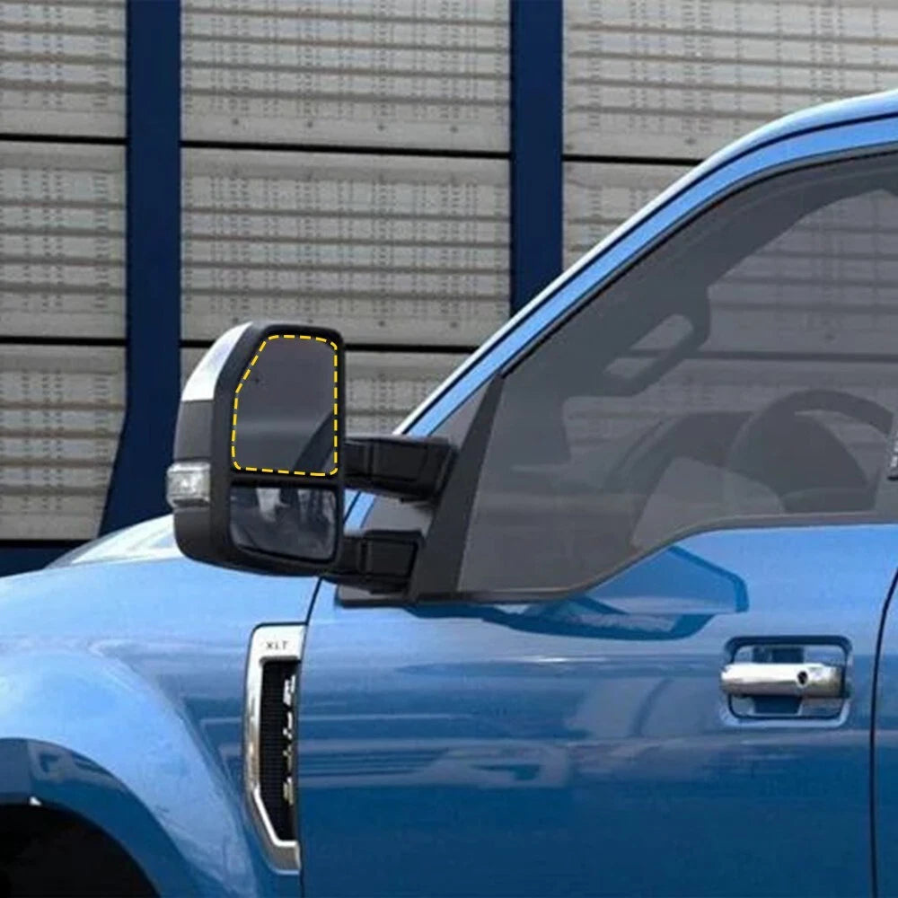 Mirror Replacement Glass for 2017-2022 Ford F-250 Super Duty Driver Side Upper 6B93BC-57