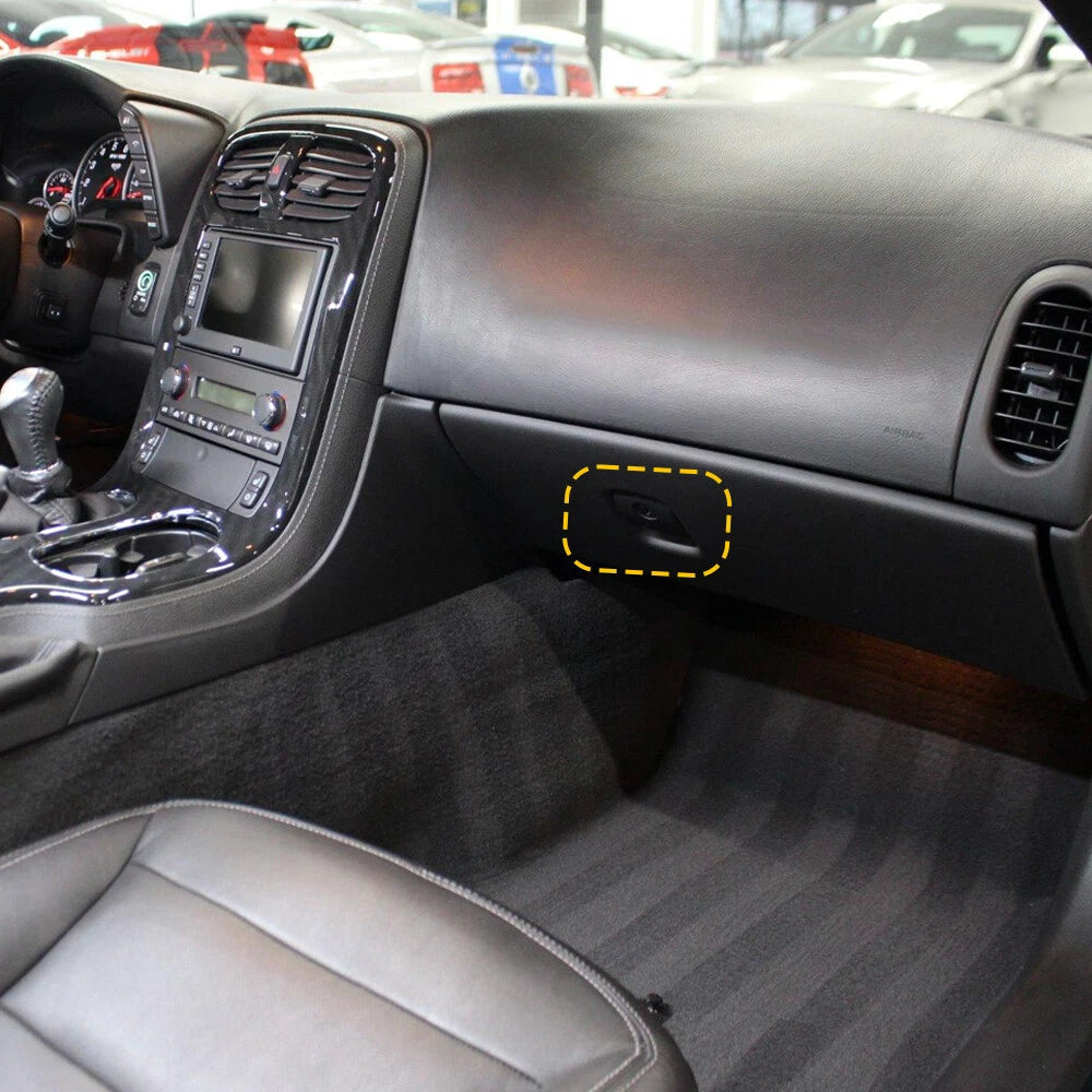 Glove Box Handle Latch for Chevrolet Corvette C6 2005-2013 Black 15924032 EOA 6B93BC-57