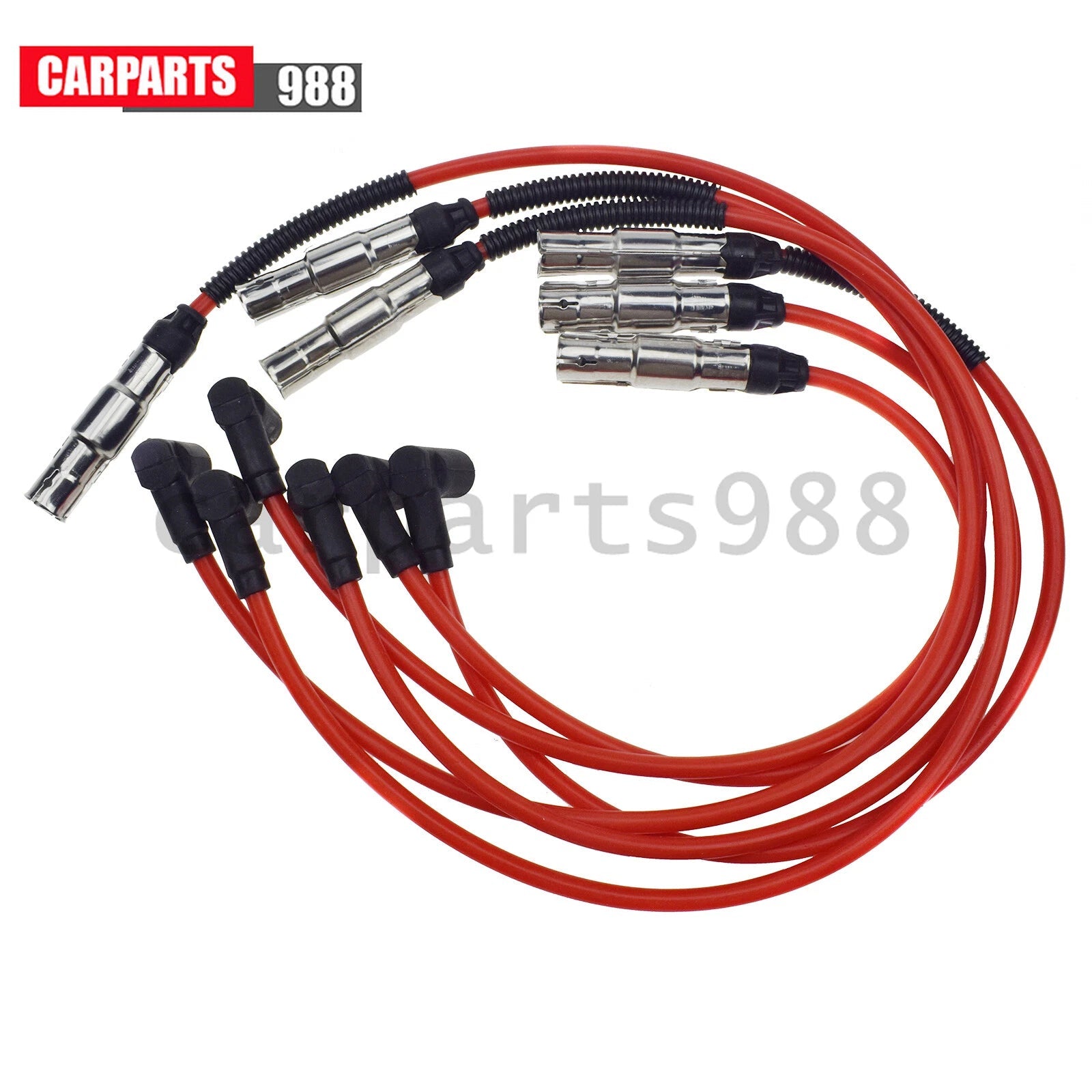Ignition Cable Kit 7mm For VW Golf Jetta Passat 2.8L 021998031 021998031A 6B93BC-57