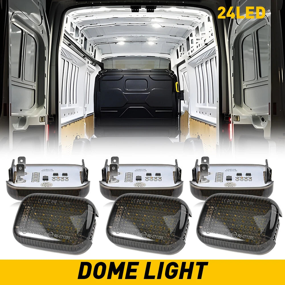 6x LED Interior Roof Light For 2015-2024 Ford Transit 150/250/350/350 HD Van EOA 6B93BC-57