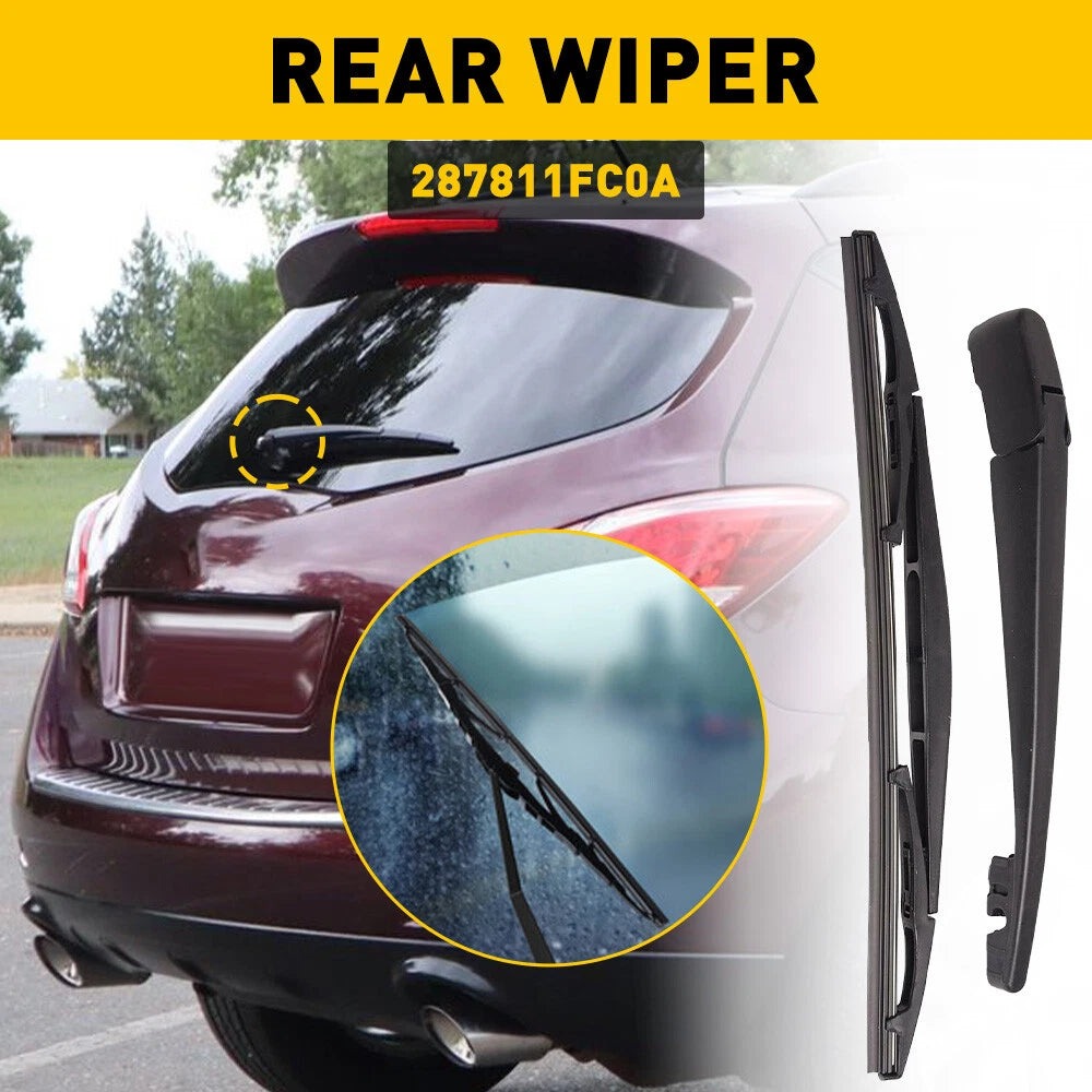 Rear Windshield Wiper Arm & Blade Set For Nissan Murano 2004 2005 2006 2007-2015 6B93BC-57