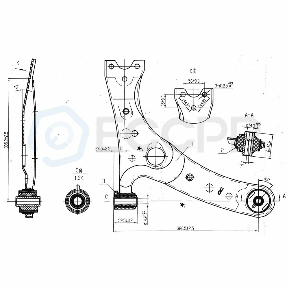ECCPP   Complete Front Suspension Kit for 2001-2005 TOYOTA RAV4 8pc ECCPP