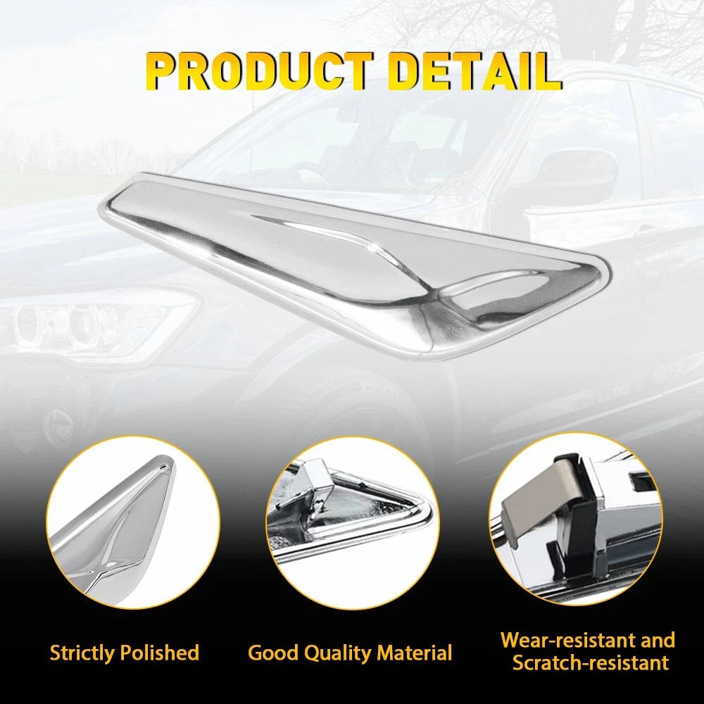 Chrome Front Right Side Fender Trim Finisher Fit for 2015-2017 BMW X3 X4 F25 F26 6B93BC-57