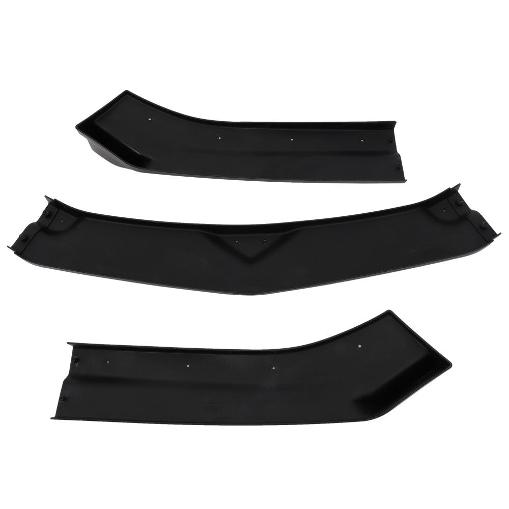 Fits 2016-2021 Chevrolet Camaro 3 Pieces Glossy Black Front Bumper Spoiler Lip 6B93BC-57