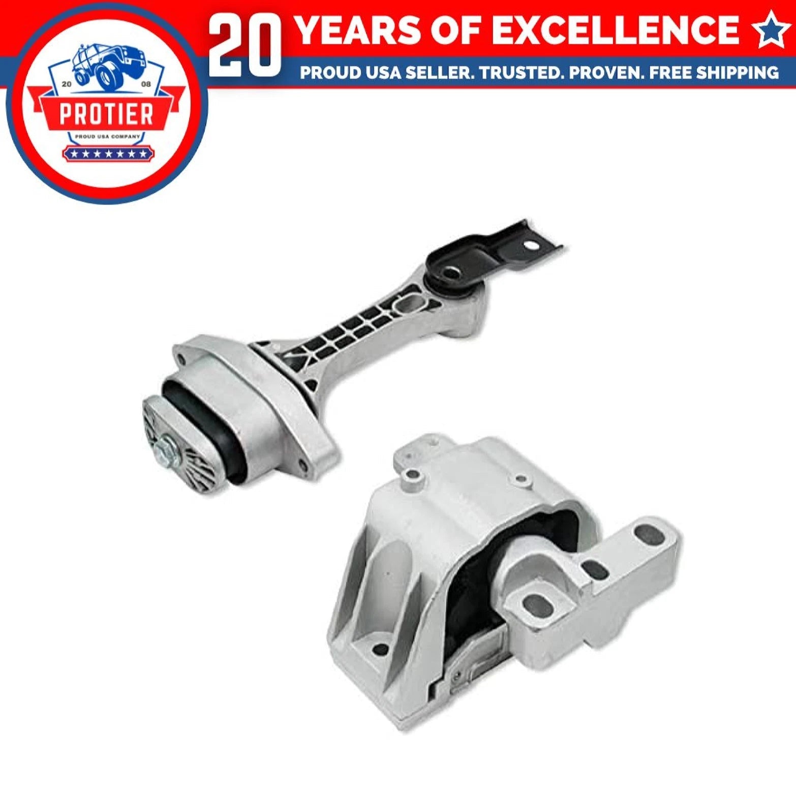 Engine Motor Mount 2PCS Set Compatible for 1998-2006 Volkswagen 6B93BC-57